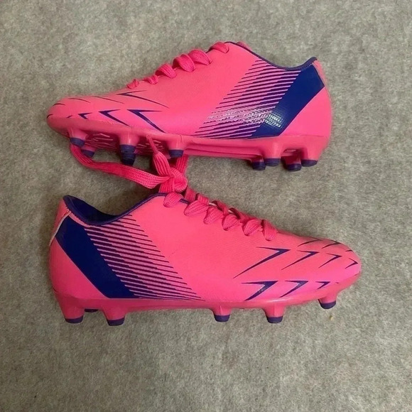 Vizari Ranger Hot Pink and Purple Girls Soccer Cleats size 12C - Picture 4 of 13